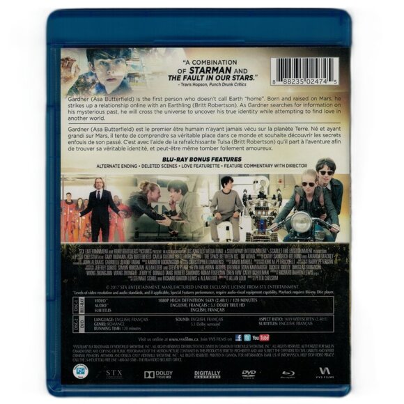 The Space Between Us (Blu-ray + DVD) 2017 Asa Butterfield, Britt Robertson NEW - Picture 2 of 2